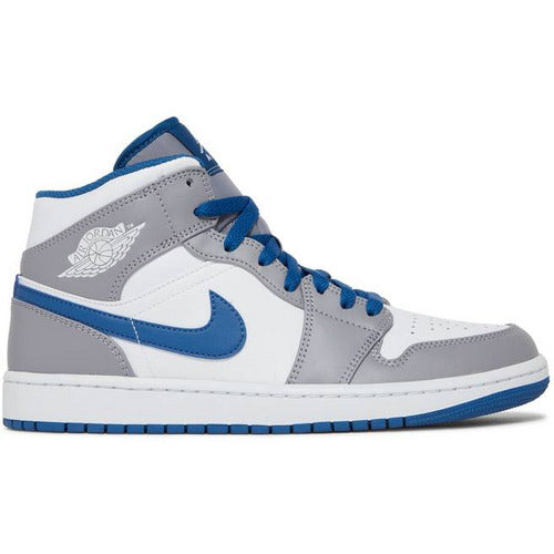 AIR JORDAN 1 MID 'CEMENT TRUE BLUE'